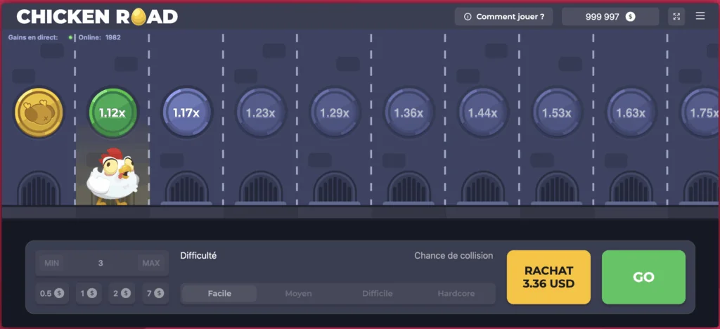 Jeu de casino Chicken Road 